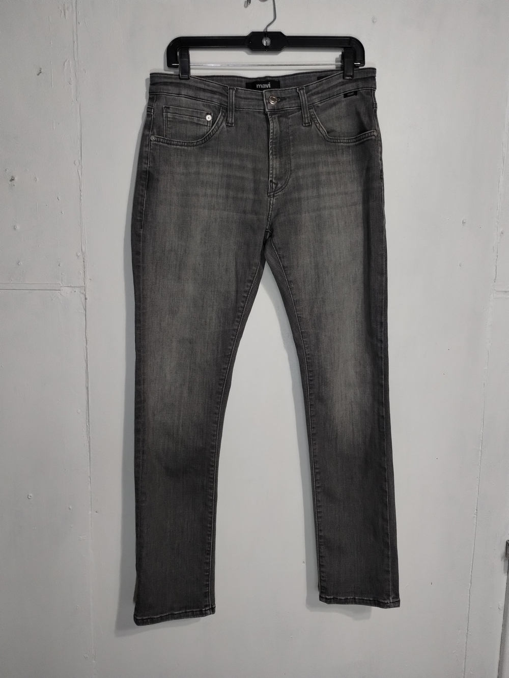 Mavi Men's Gray Slim Straight Jeans